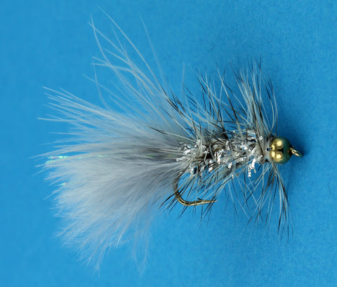 BH Micro Crystal Micro Bugger Grey,Discount Trout Flies,Dryflyonline