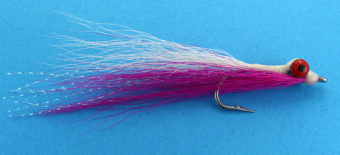 Clouser Pink and White, Discount Saltwater Closuer Flies for Fly Fishing, Saltwater Clouser for Florida Fly Fishing
