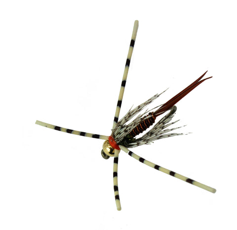 Copper John Orange Steelhead Fly,Wholesale Trout Flies, Disocunt Trout Flies