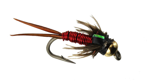 Copper John Bead Head in Red Wholesale Discount Flies