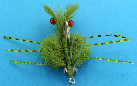Defiant Crab Olive, Olive Crab for Saltwater Fly Fishing,Discount Saltwater Flies,Samaki Flies