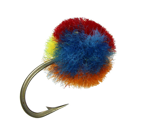 Multi Colored Egg,Clown Egg, Discount Trout Flies, Cheap Trout Flies, dryflyonline.com