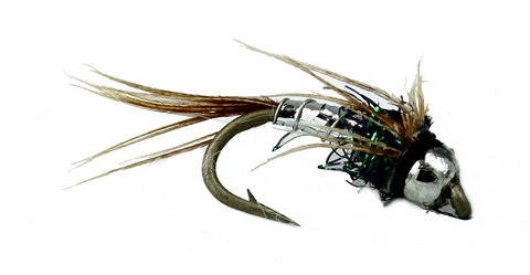 Bead Head Lightning Bug Silver, Cheap Trout Flies, Discount Trout Flies