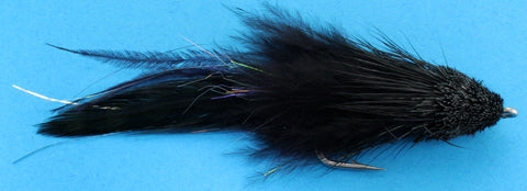 .com : 3 Flies, Black Death Tarpon Saltwater Streamer Fly, 3/0  Mustad Signature Fly Hooks