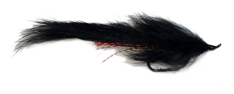 Black Leech Bunny Steelhead Fly