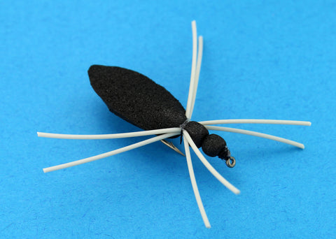 Black Foam Spider,Discount Trout Flies,Cheap Trout Flies,Dryflyonline.com 