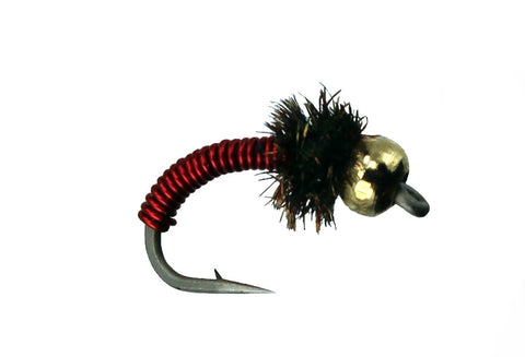 Bead Head Brassie Red,Dryflyonline.com,Wholesale Trout Flies,Discount Flies