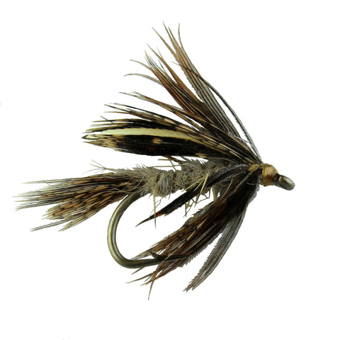 10PCS 12# Royal Wulff Brown Hackle Trout Fishing Fly Free Box Bait Lures  12mm 