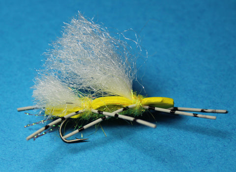 Chubby Chernobyl Yellow Hopper, Discount Trout Flies, Cheap Trout Flies Dryflyonline.com