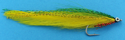 Deceiver Fly Green and Yellow,Discount Saltwater Flies for Fly Fishing,Florida Saltwater Flies