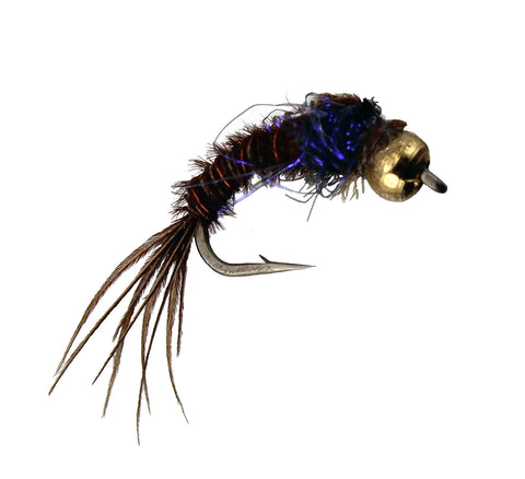 Bead Head Hot Belly Pheasant Tail Purple,Fly fishing Flies,Trout Flies –