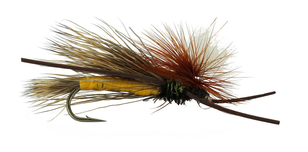 Madam-X-Yellow PMX Parachute,Discount Trout Flies,Fly Fishing Hoppers ...