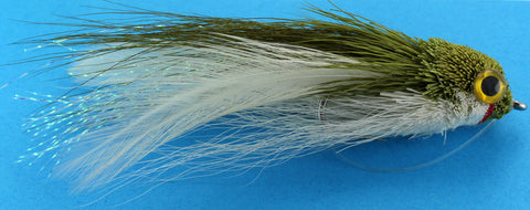 Rattle Mullet-Olive,Discount Saltwater Flies for Fly Fishing,Bait Fly –