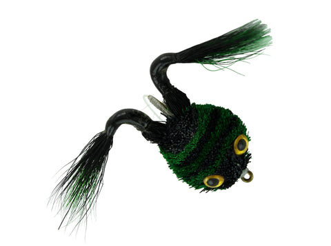 Green and Black Frog Pattern,Discount Trout and Bass Flies