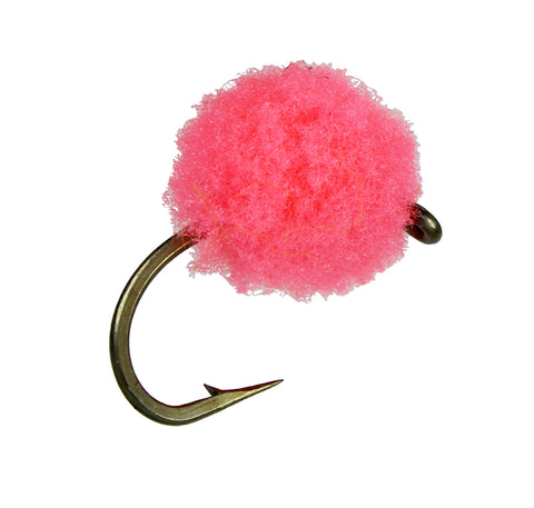 Salmon Egg, Fly Fishing Egg, Bright Pink Egg. Large Egg Pattern, cheap flies for fly fishing, trout Fly Egg
