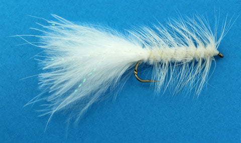 Woolyy Bugger White,Dryflyonline.com,Streamer,Wholesale Streamers, Trout Fly